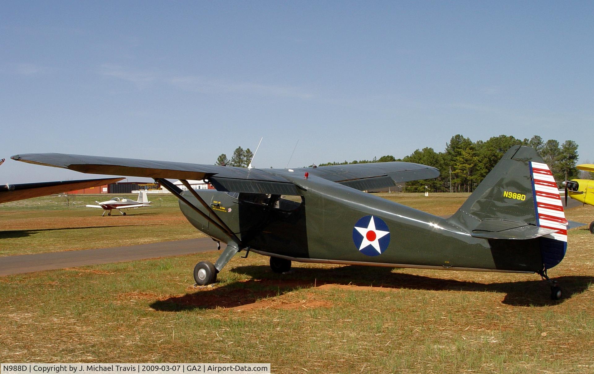 N988D, 1947 Stinson 108-2 Voyager C/N 108-2988, N988D at GA2