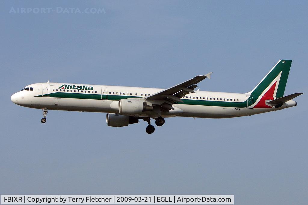 I-BIXR, 1997 Airbus A321-112 C/N 593, Alitalia Express A321 at Heathrow