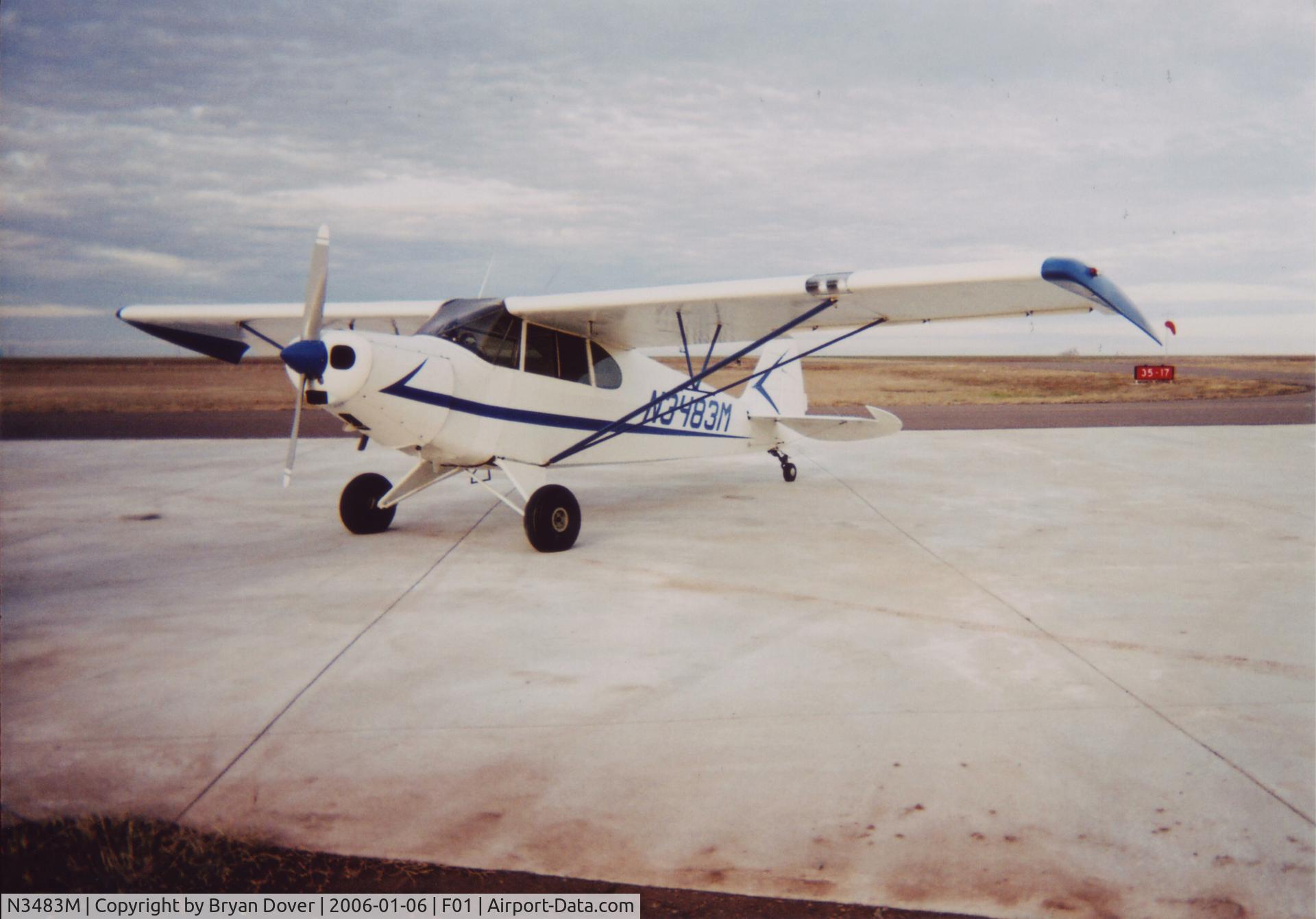 N3483M, 1947 Piper PA-12 Super Cruiser C/N 12-2339, Picture taken during ferry flight from Myrtle Beach, SC to Jackson, California