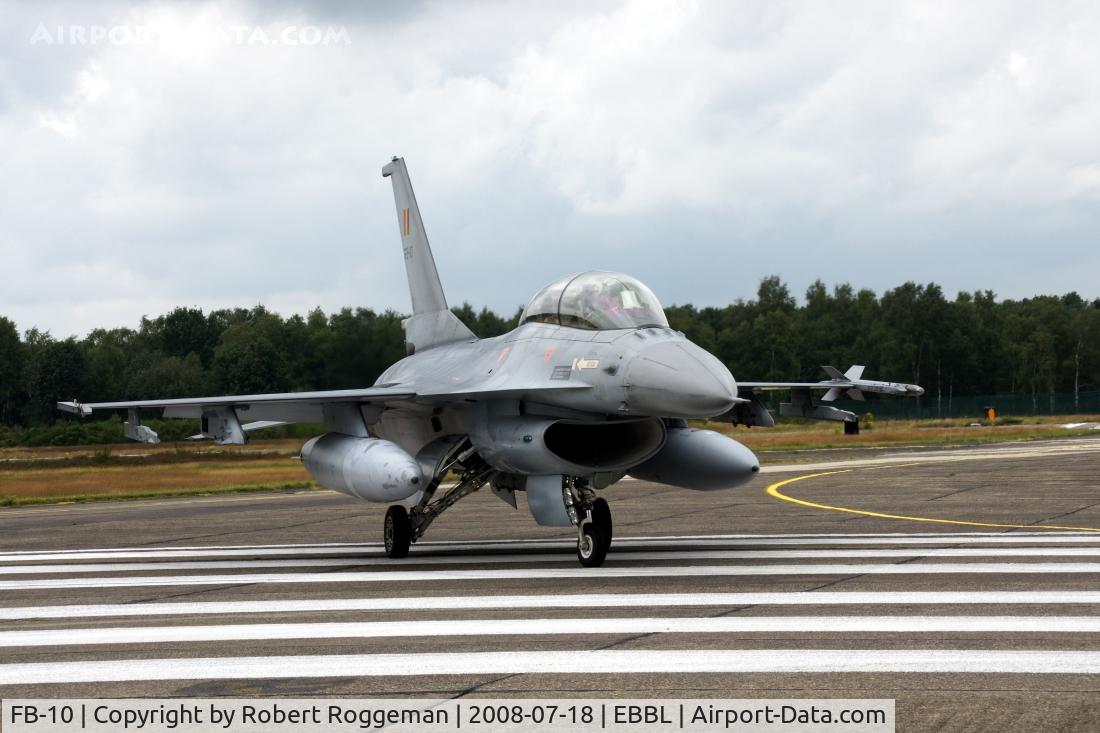 FB-10, General Dynamics F-16BM Fighting Falcon C/N 6J-10, FB-10 Belgian Air Force.Photocall.