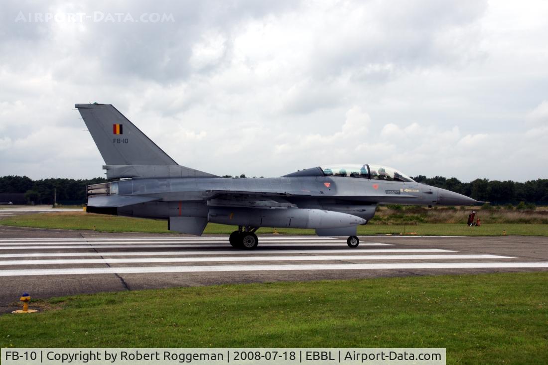 FB-10, General Dynamics F-16BM Fighting Falcon C/N 6J-10, FB-10 Belgian Air Force.Photocall.