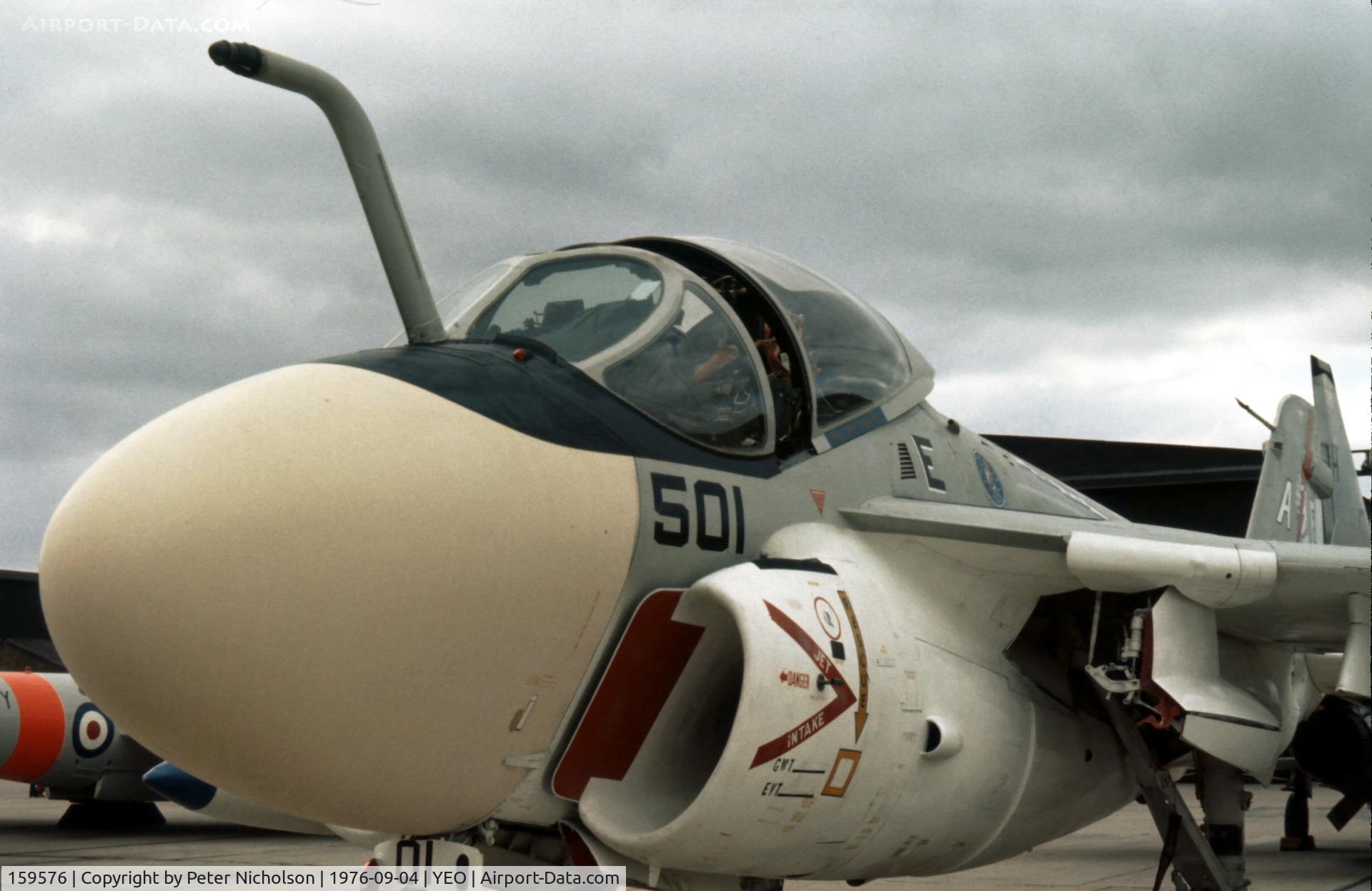 159576, Grumman A-6E Intruder C/N I-565, Another view of VA-176's Intruder at the 1976 Yeovilton Air Day.