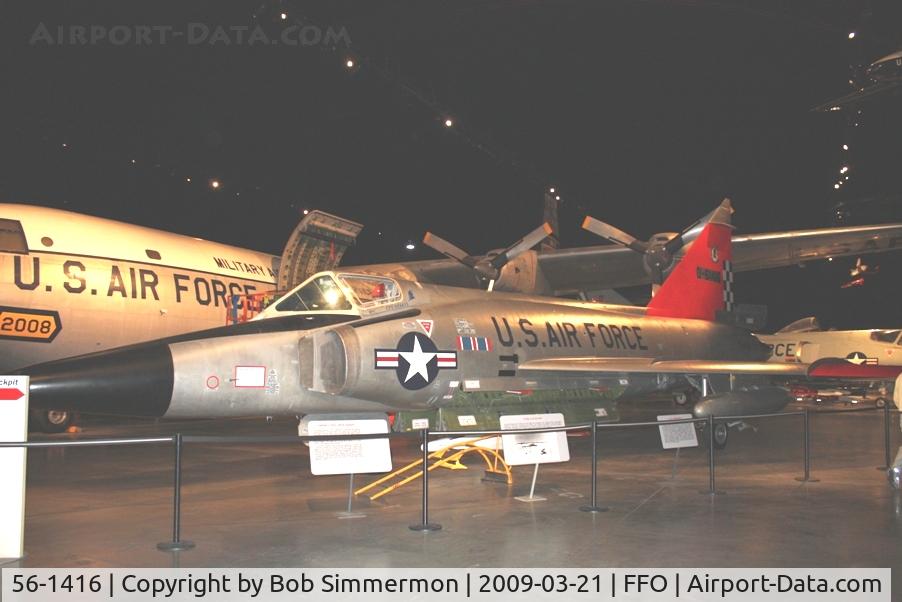 56-1416, 1956 Convair F-102A Delta Dagger C/N 8-10-363, This Convair F-102A Delta Dagger was photographed escorting a Russian bomber back where he belonged.  On display at the USAF Museum in Dayton, Ohio.