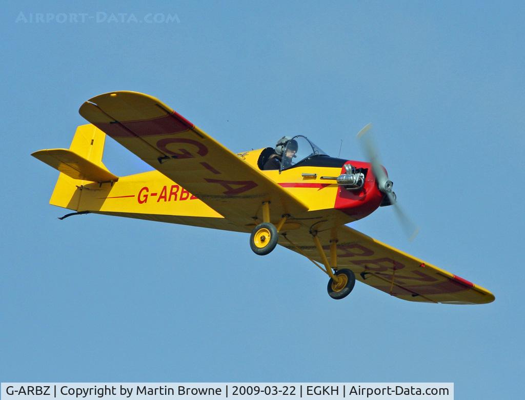 G-ARBZ, 1960 Rollason Druine D.31 Turbulent C/N PFA 553, Low pass
