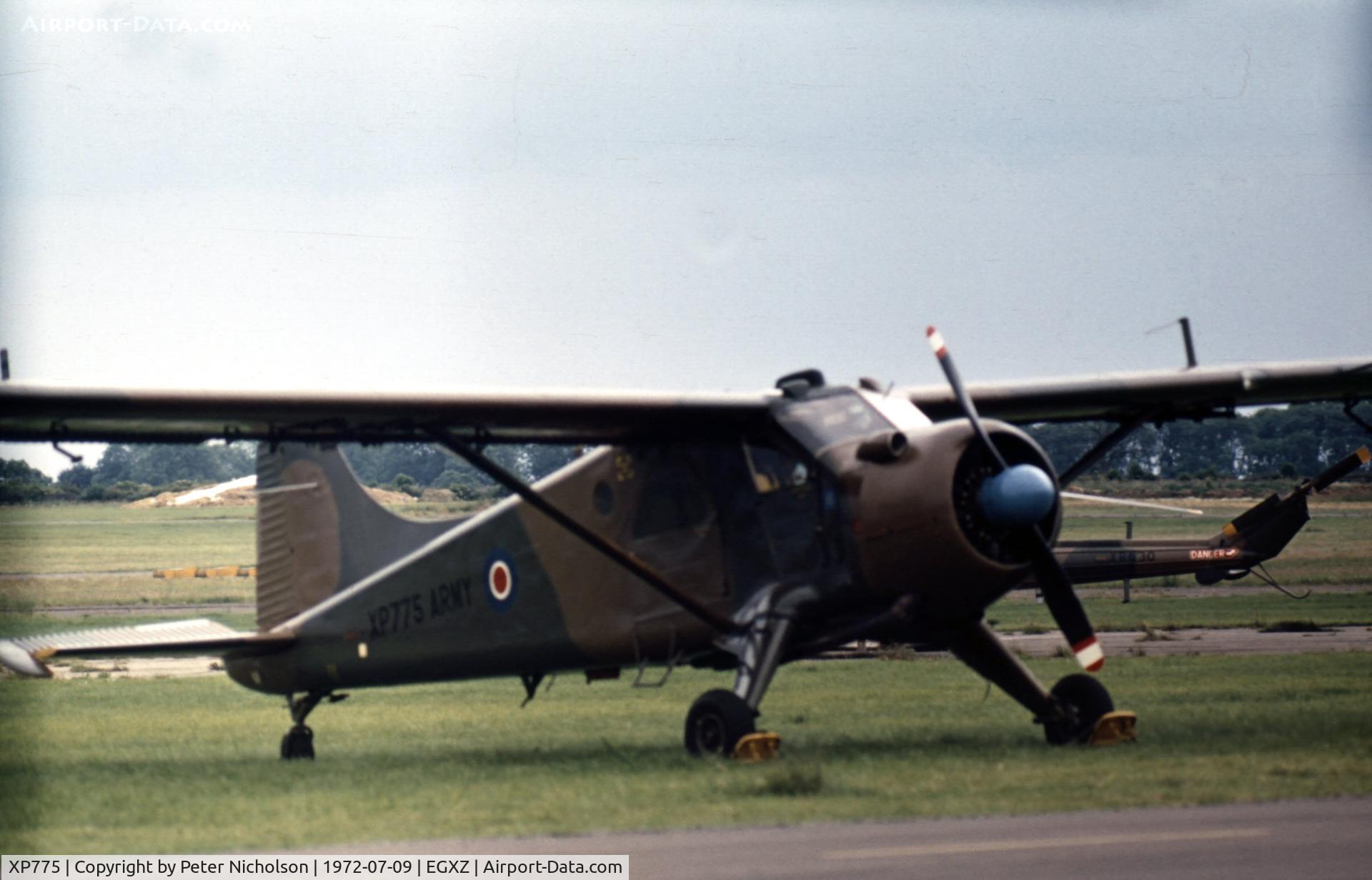 XP775, 1961 De Havilland Canada DHC-2 Beaver AL.1 C/N 1445, Beaver AL.1 of 15 Flight as seen at the 1971 Topcliffe Open Day.