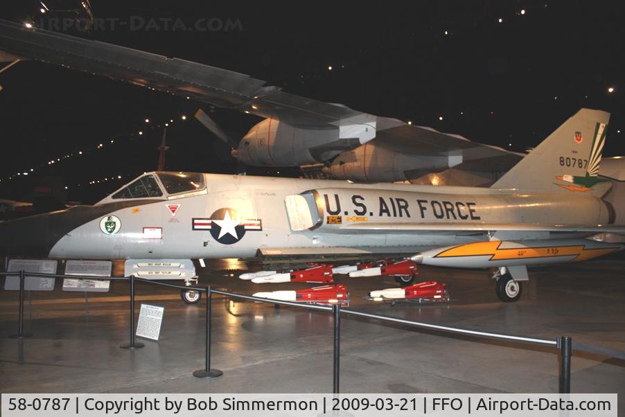 58-0787, 1958 Convair F-106A Delta Dart C/N 8-24-118, Convair F-106A Delta Dart at the USAF Museum in Dayton, Ohio. This plane was dubbed 