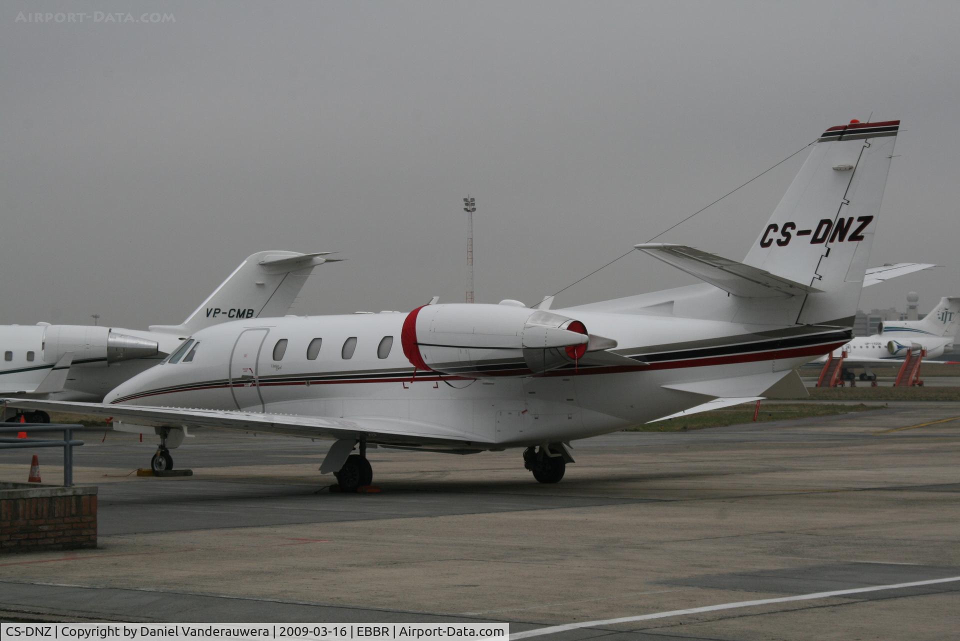 CS-DNZ, 2002 Cessna 560 Citation Excel C/N 560-5235, parked on General Aviation apron (Abelag)