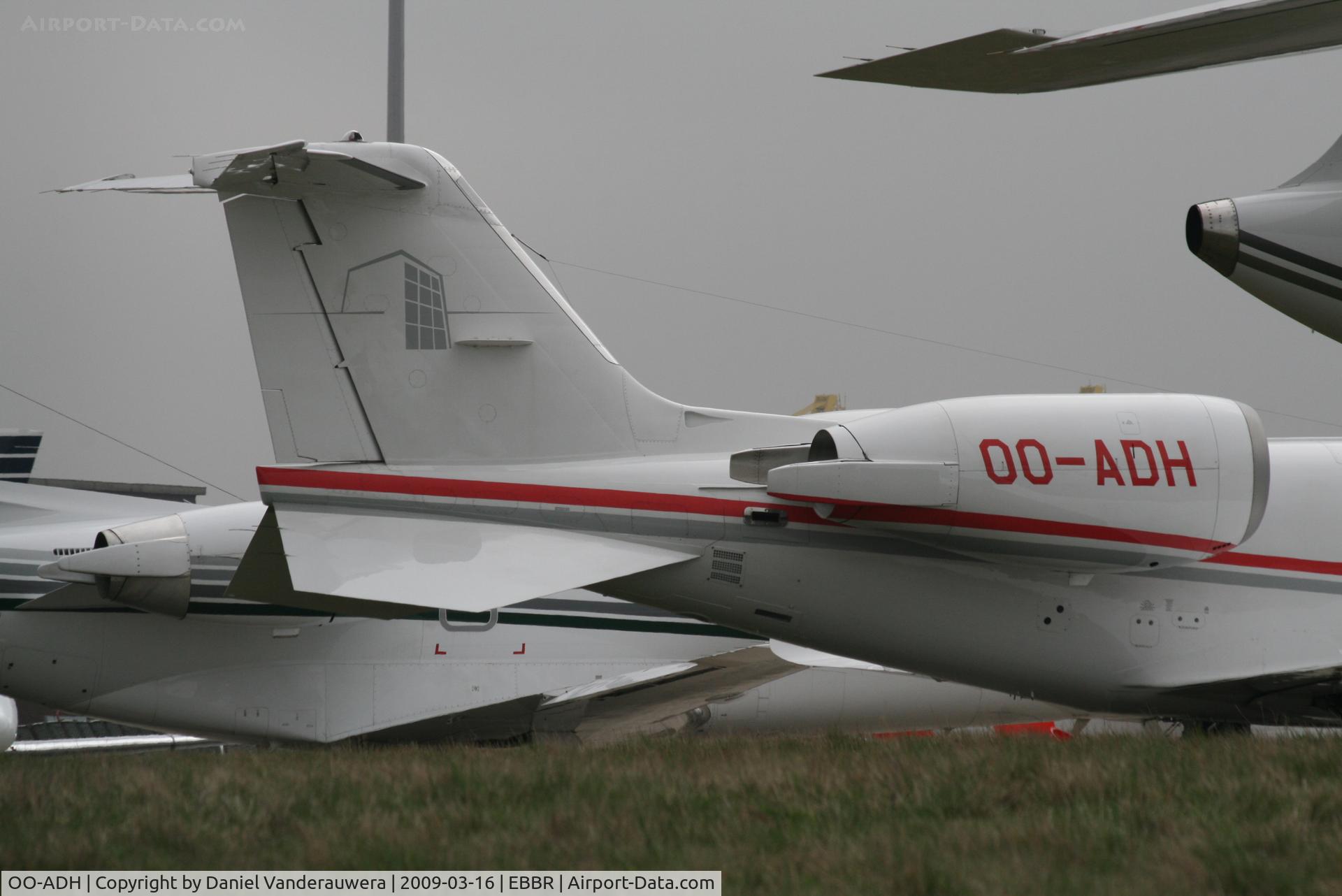 OO-ADH, 2008 Learjet 60 C/N 60-344, parked on General Aviation apron (Abelag) - among many other aircrafts