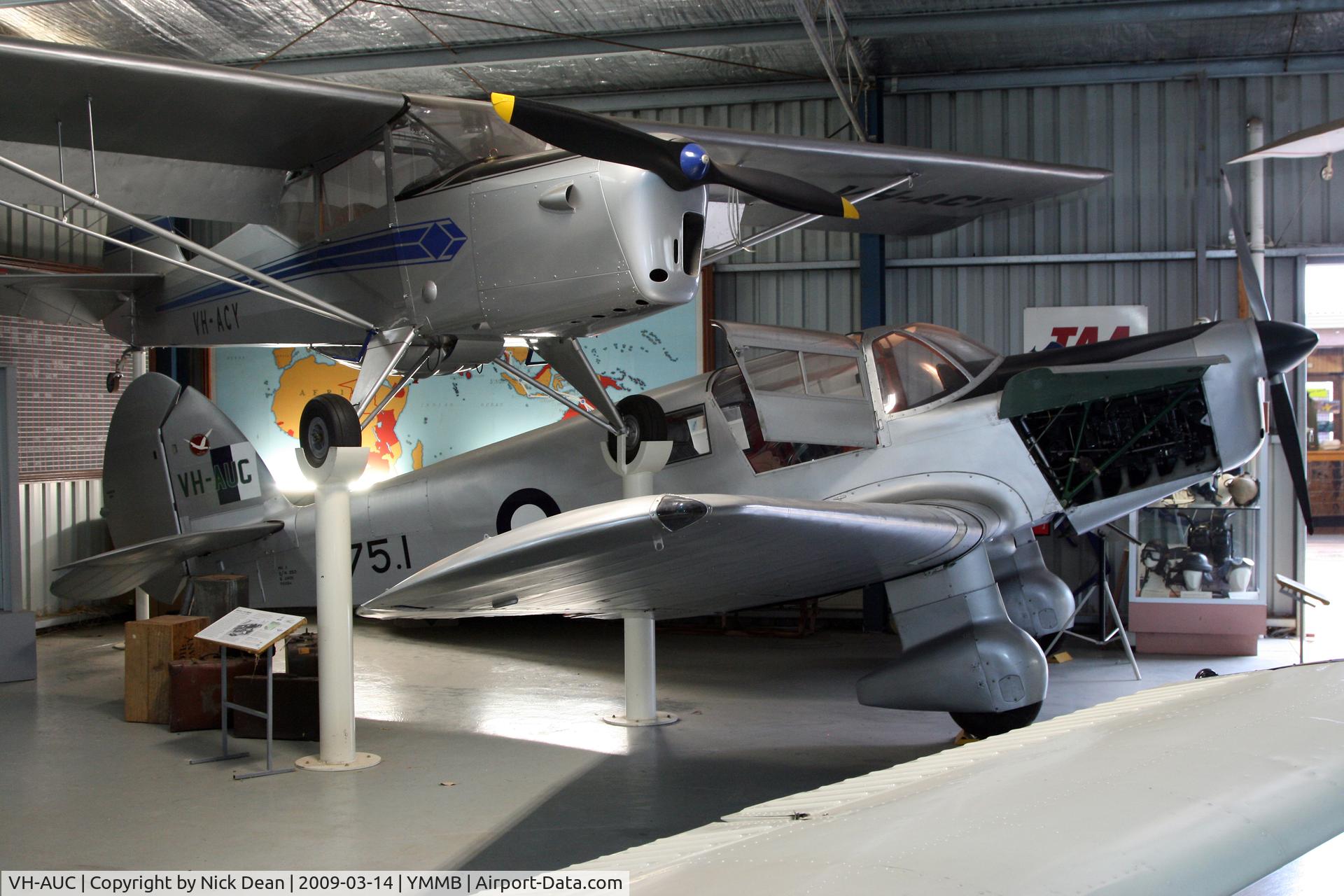 VH-AUC, 1946 Percival P-28 Proctor 1 C/N P-6194, YMMB (Australian National Aviation Museum)