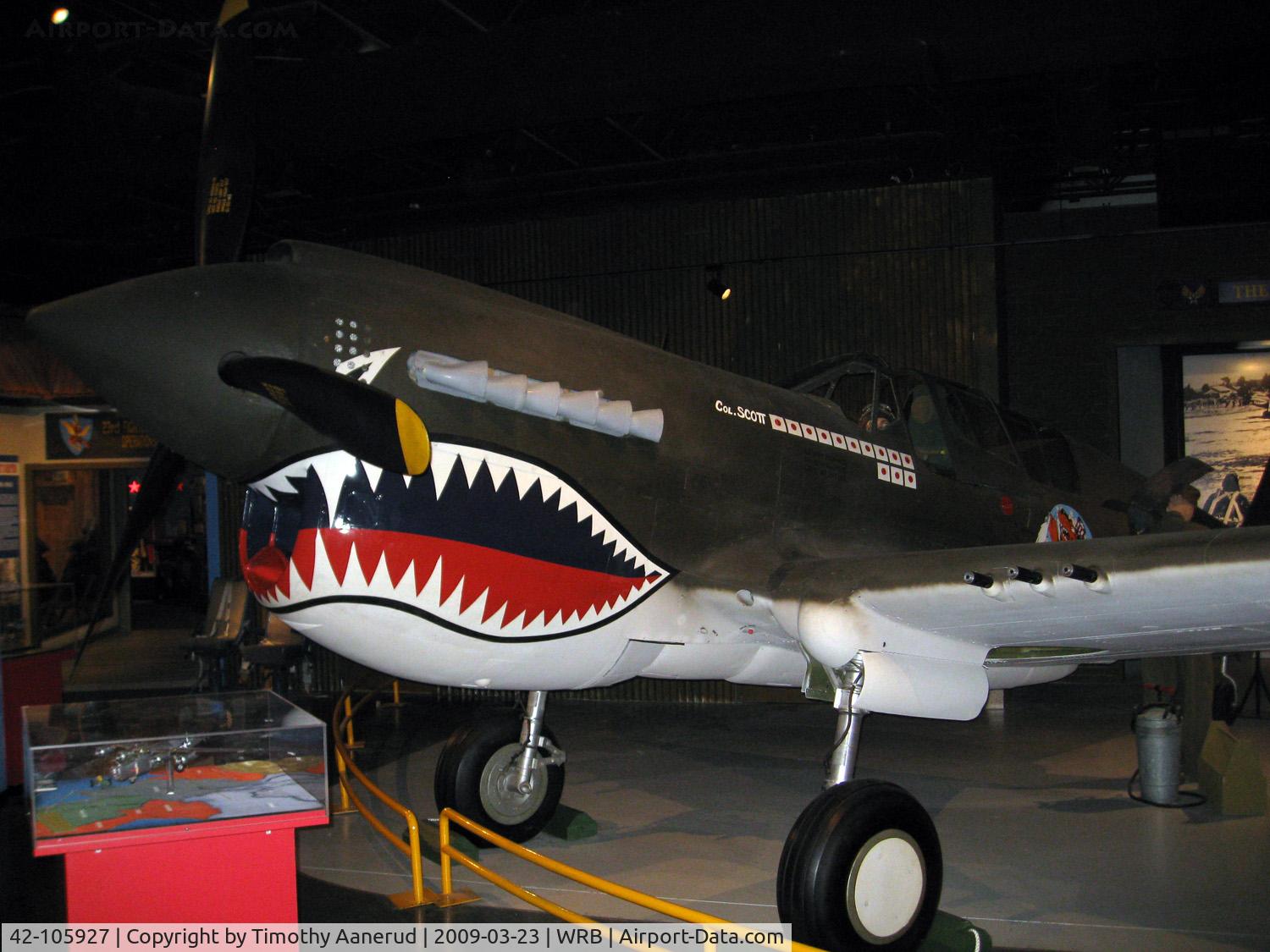 42-105927, 1942 Curtiss P-40N Warhawk C/N 29689, Museum of Aviation, Robins AFB