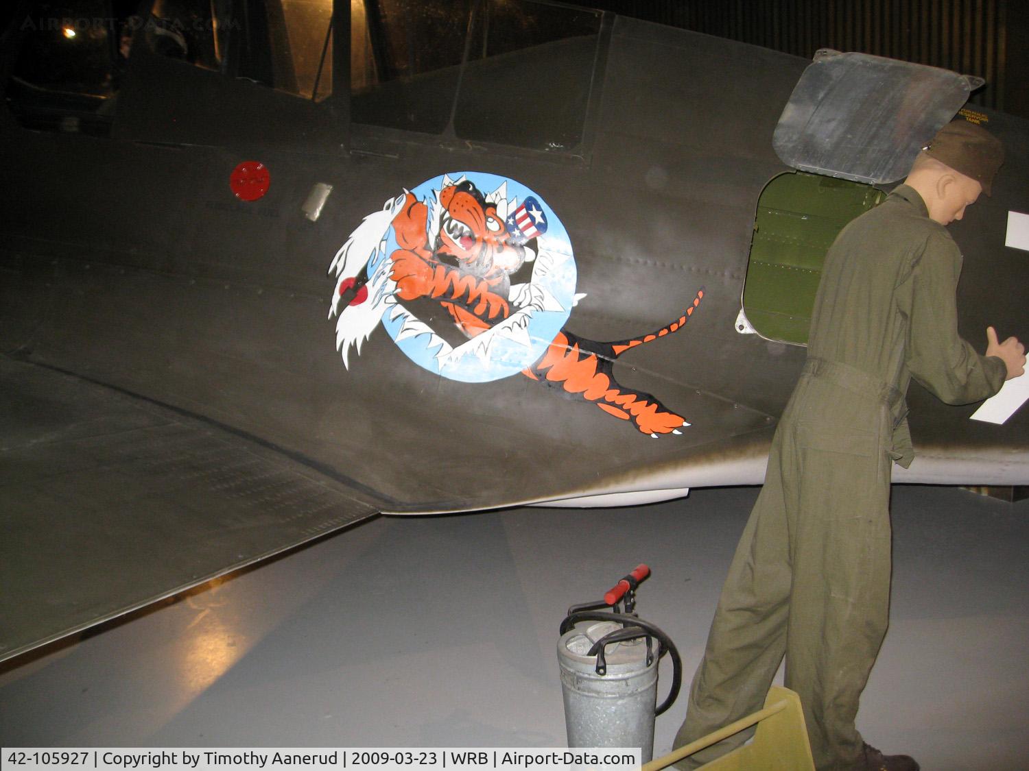 42-105927, 1942 Curtiss P-40N Warhawk C/N 29689, Museum of Aviation, Robins AFB