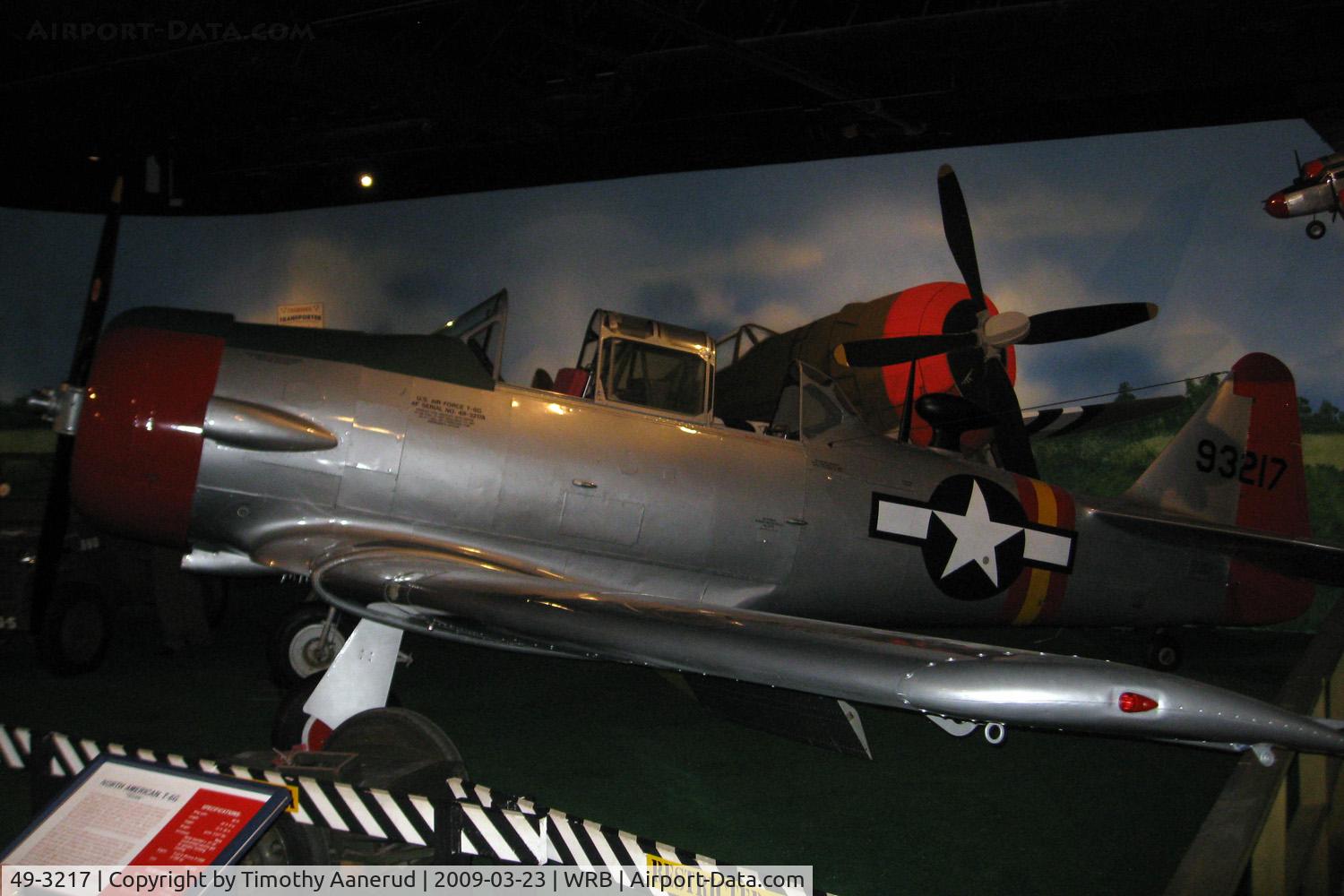 49-3217, 1949 North American T-6G Texan C/N 168-321, Museum of Aviation, Robins AFB