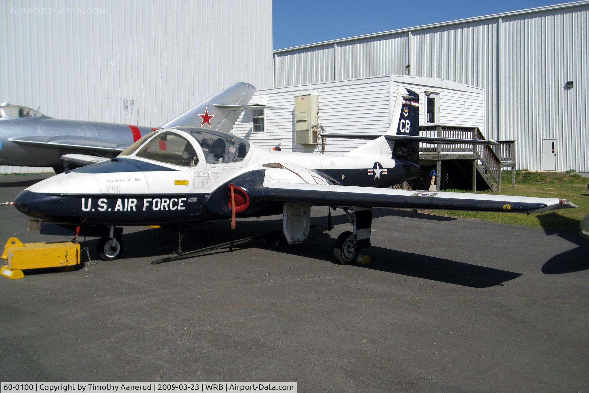 60-0100, 1960 Cessna T-37B Tweety Bird C/N 40582, Museum of Aviation, Robins AFB