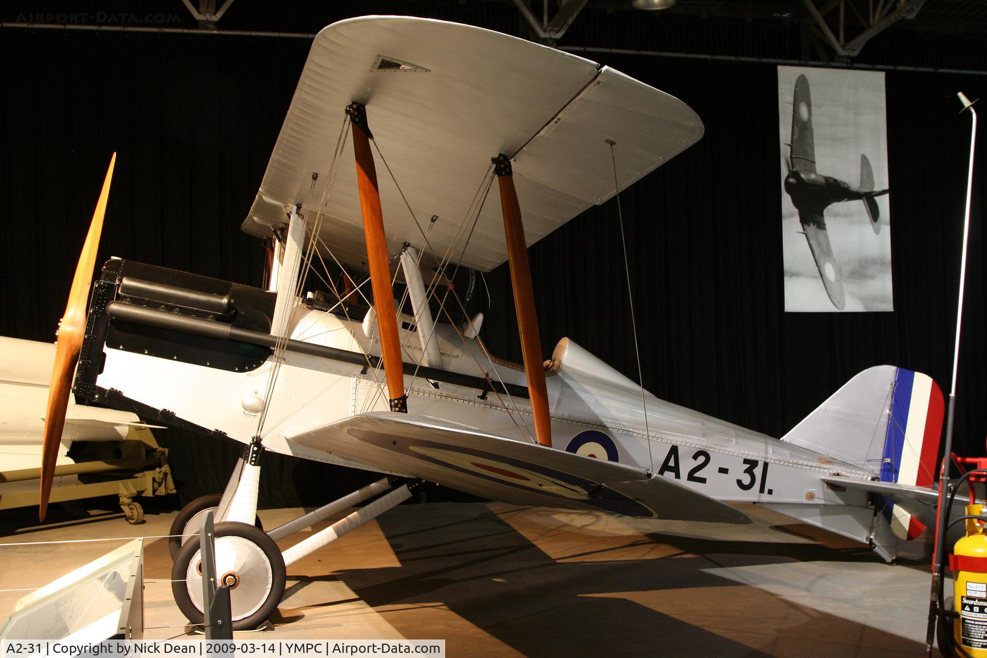 A2-31, Royal Aircraft Factory SE-5A Replica C/N Not found A2-31, YMPC (RAAF Museum)