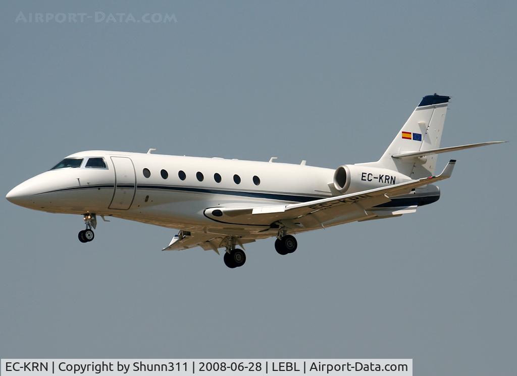 EC-KRN, 2008 Gulfstream Aerospace G200 C/N 188, Landing rwy 07R