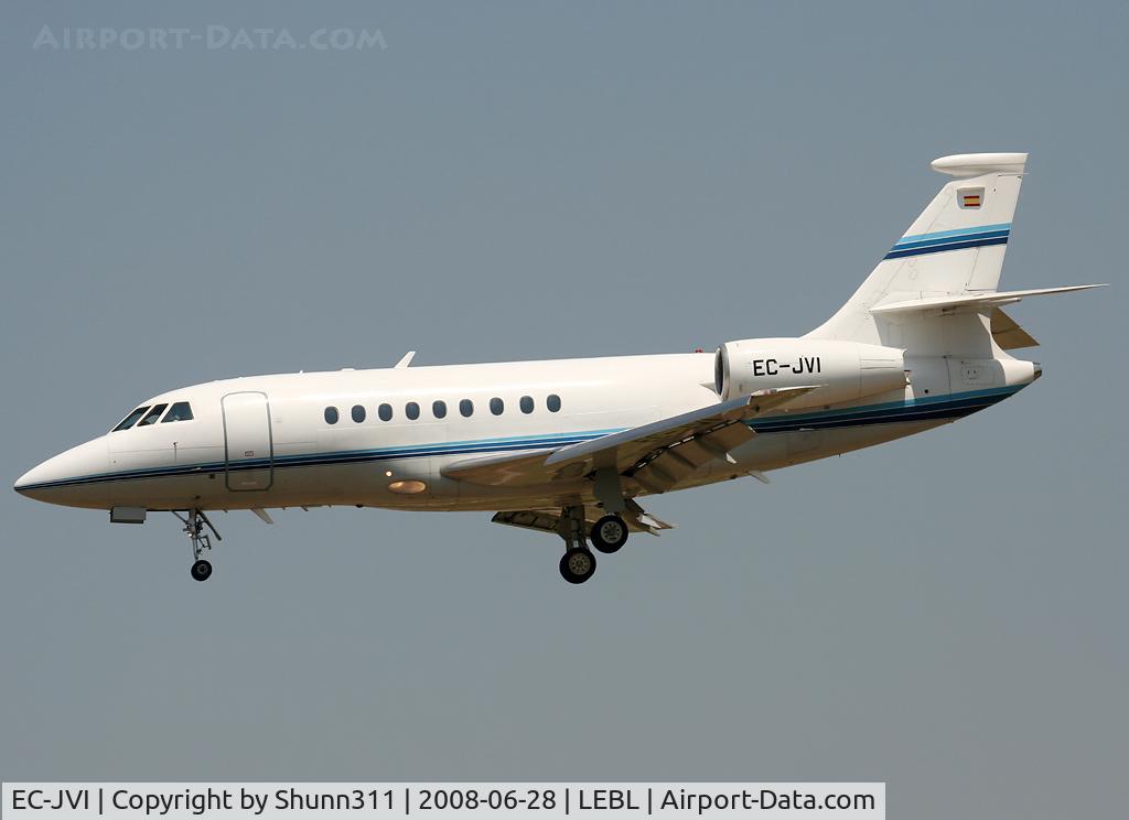 EC-JVI, 1998 Dassault Falcon 2000 C/N 061, Landing rwy 07R