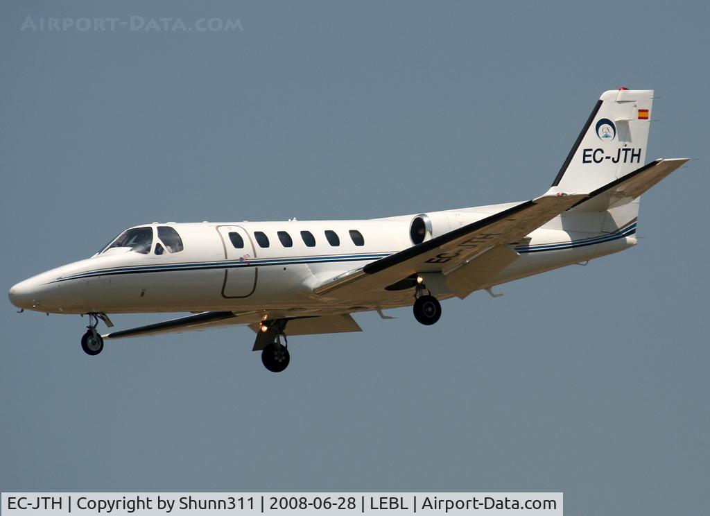 EC-JTH, 1980 Cessna 551 Citation IISP C/N 551-0031, Landing rwy 07R