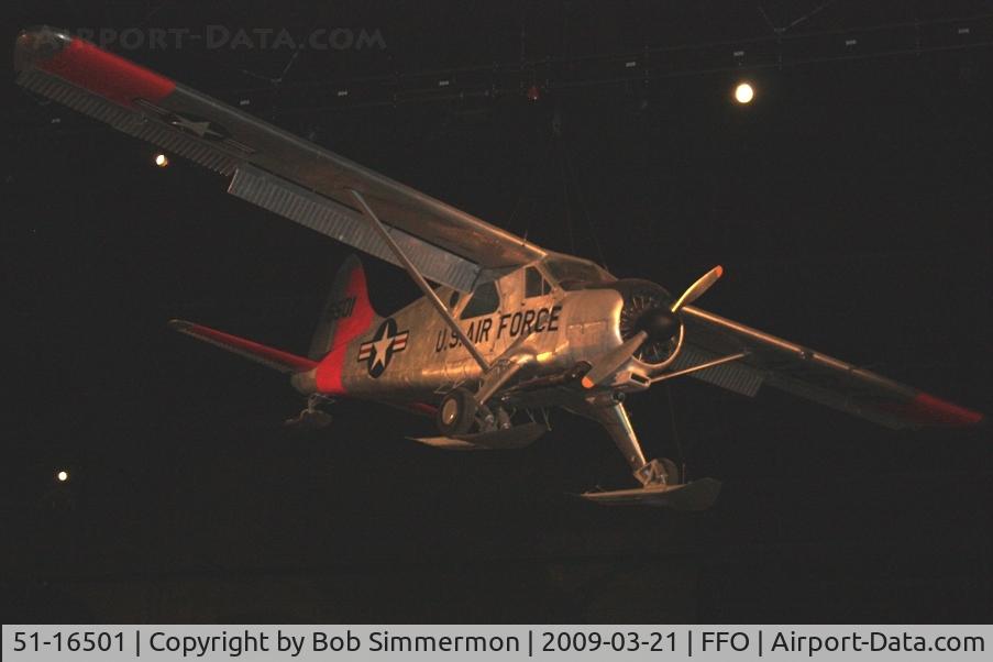 51-16501, 1951 De Havilland Canada U-6 Beaver C/N 277/1091, 1951 DeHavilland U-6A (L-20) Beaver at the USAF Museum in Dayton, Ohio.