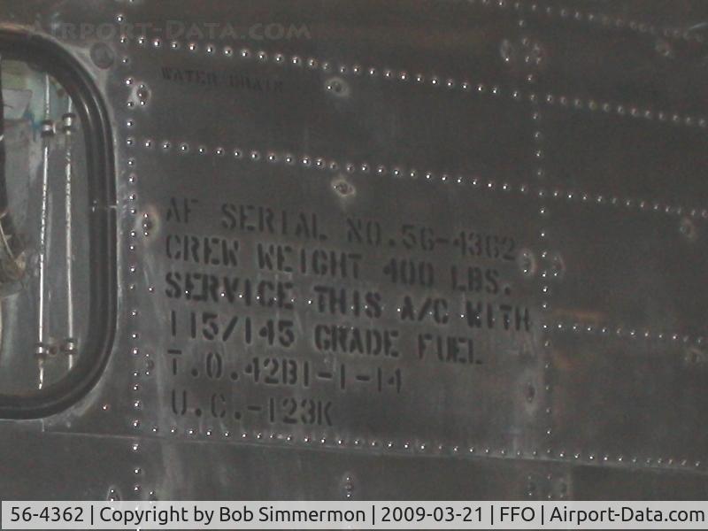 56-4362, 1956 Fairchild C-123K-17-FA Provider C/N 20246, 1956 Fairchield UC-123K Povider at the USAF Museum in Dayton, Ohio.  Nicknamed 