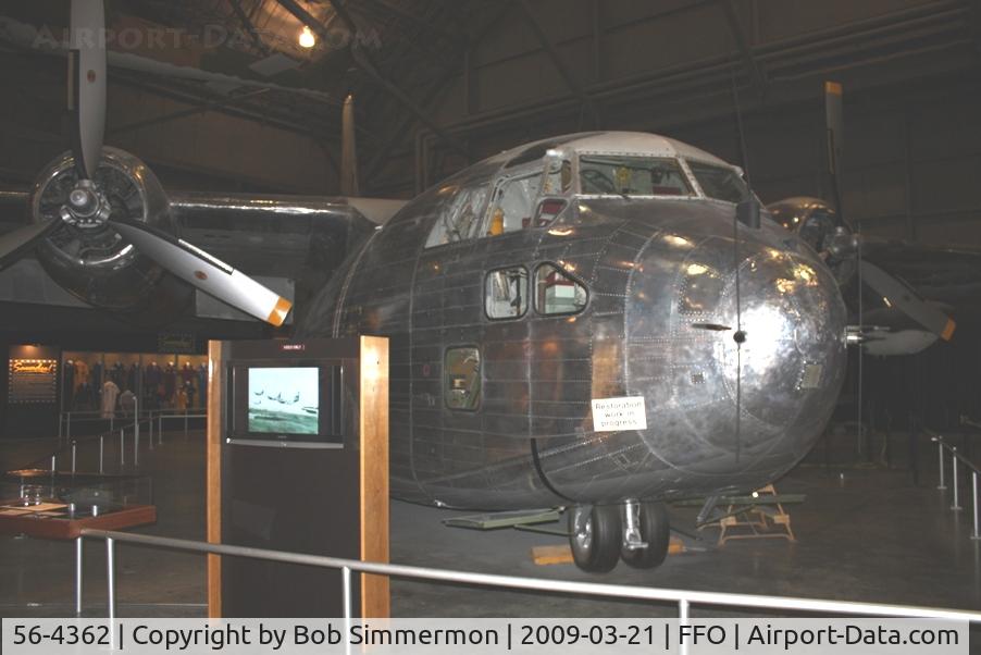 56-4362, 1956 Fairchild C-123K-17-FA Provider C/N 20246, 1956 Fairchield UC-123K Povider at the USAF Museum in Dayton, Ohio.  Nicknamed 