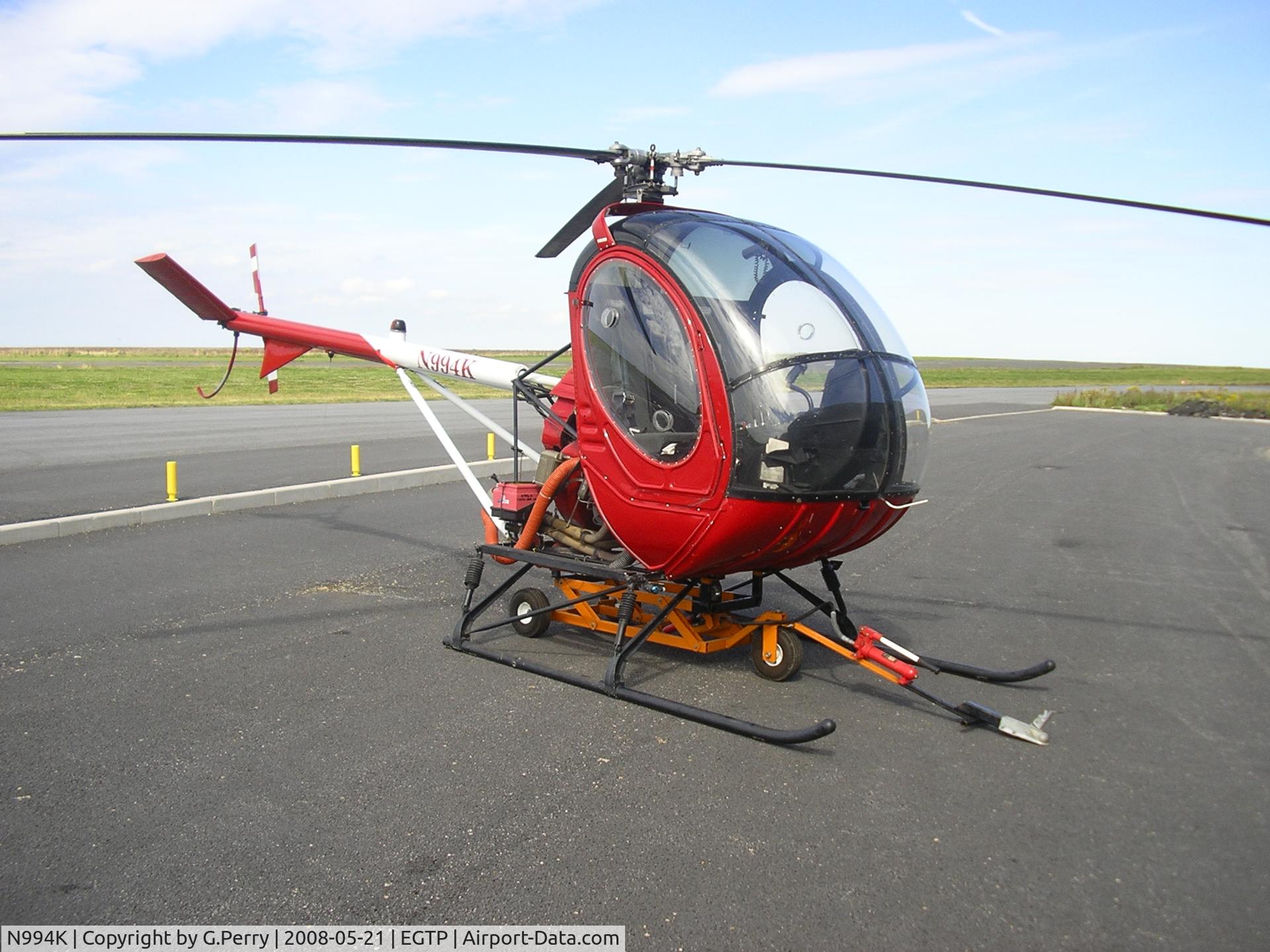 N994K, 1966 Hughes 269A C/N 67-16733, On the ramp at Perranporth, Cornwall