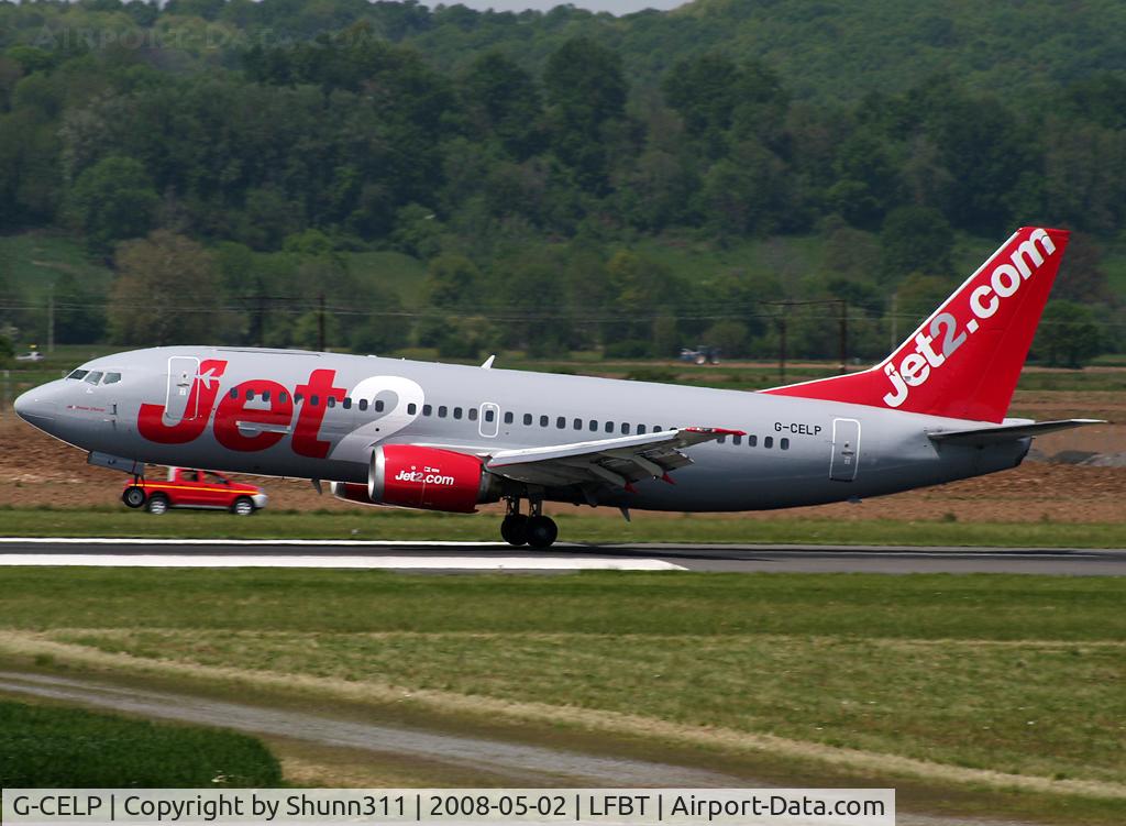 G-CELP, 1986 Boeing 737-330(QC) C/N 23522, Landing rwy 02