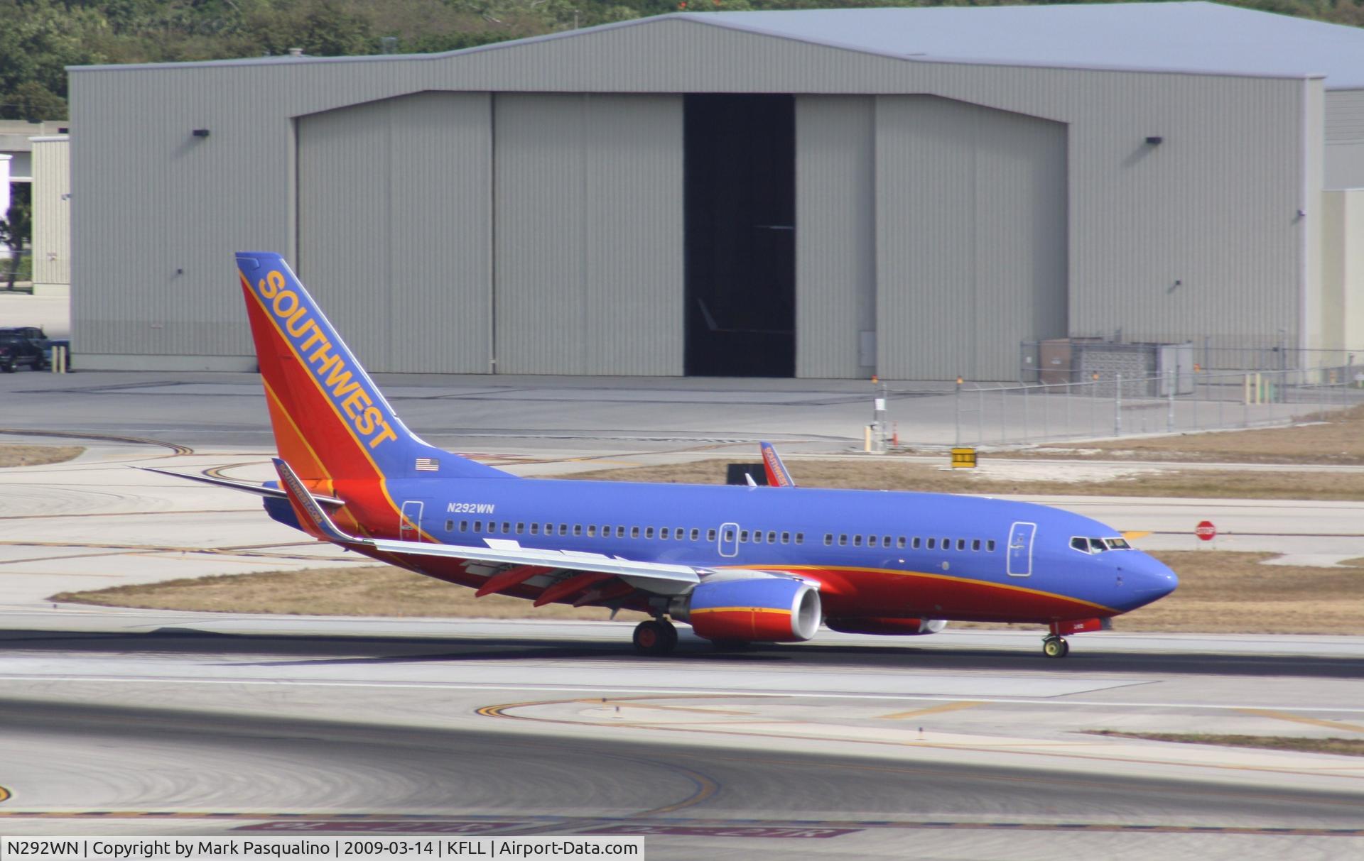 N292WN, 2007 Boeing 737-7H4 C/N 32538, Boeing 737-700