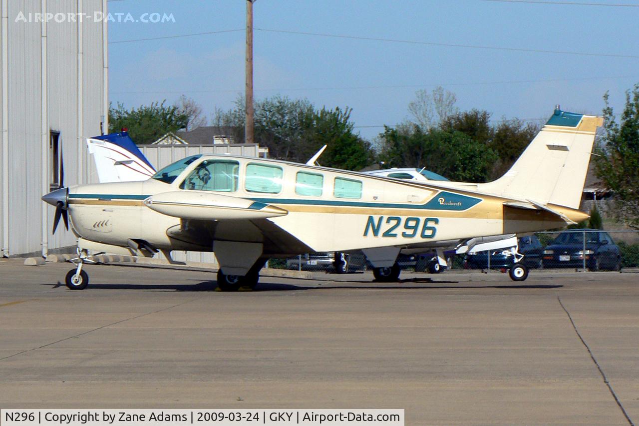 N296, 1983 Beech A36 Bonanza 36 C/N E-2095, At Arlington Municipal