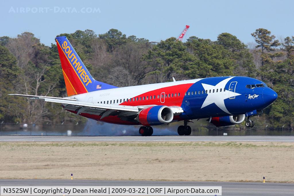 N352SW, 1990 Boeing 737-3H4 C/N 24888, Southwest Airlines N352SW 