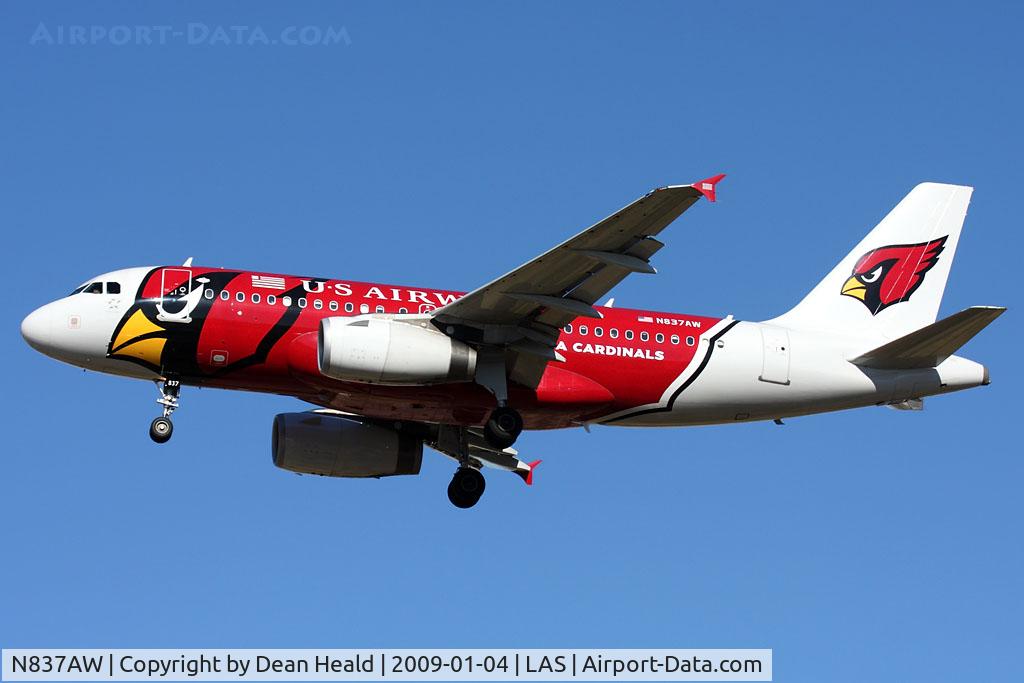 N837AW, 2005 Airbus A319-132 C/N 2595, US Airways N837AW 