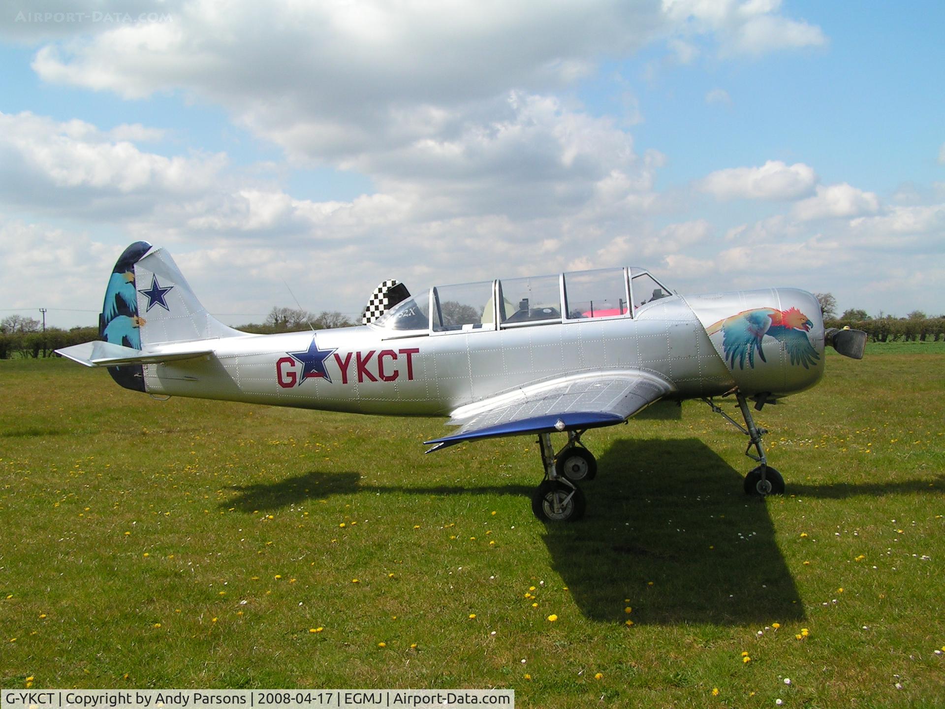 G-YKCT, 1990 Bacau Yak-52 C/N 9010307, G-YKCT Another good Yak Col scheme