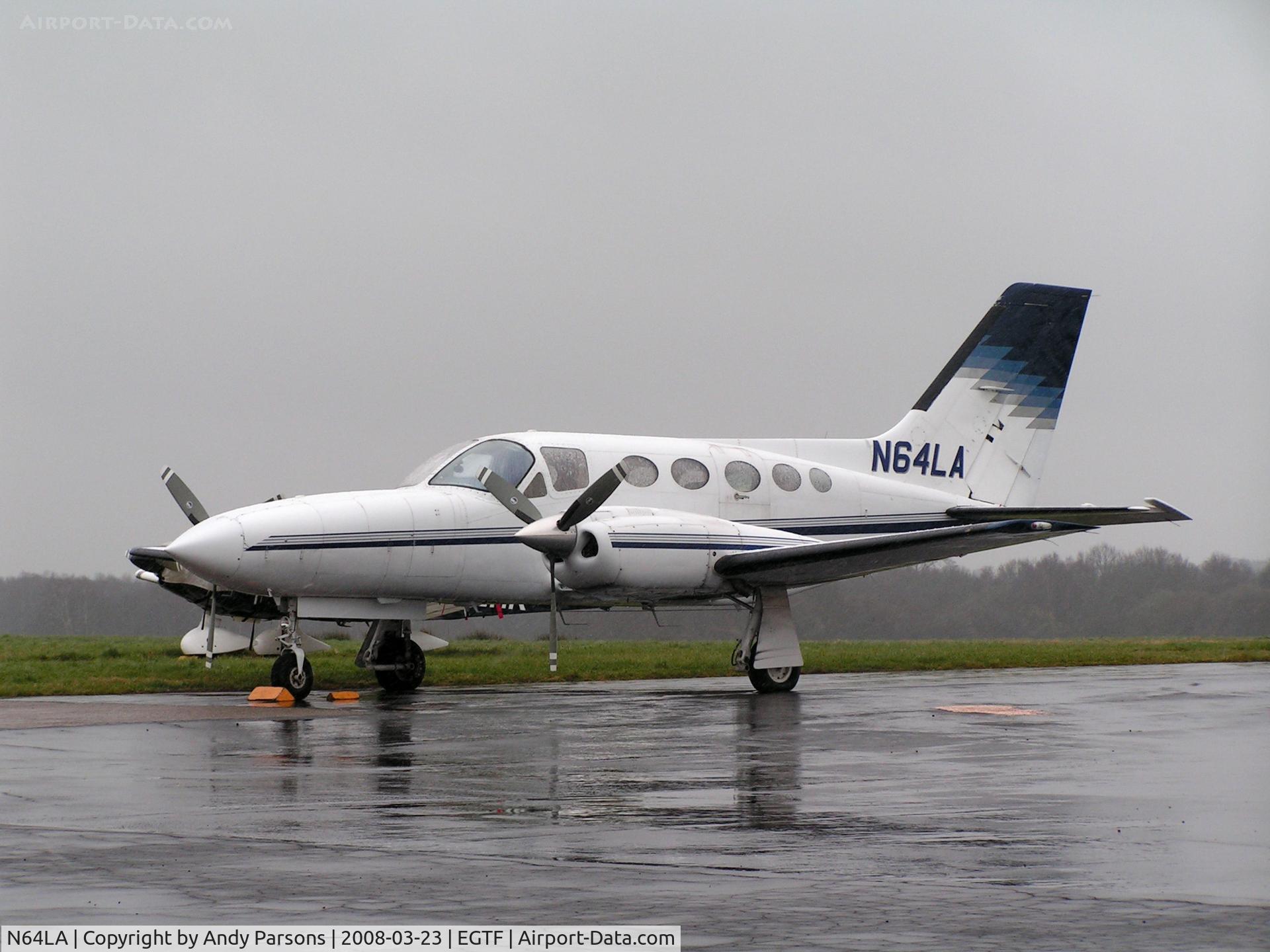 N64LA, 1981 Cessna 421C Golden Eagle C/N 421C1064, On a snowy easter sunday 2008