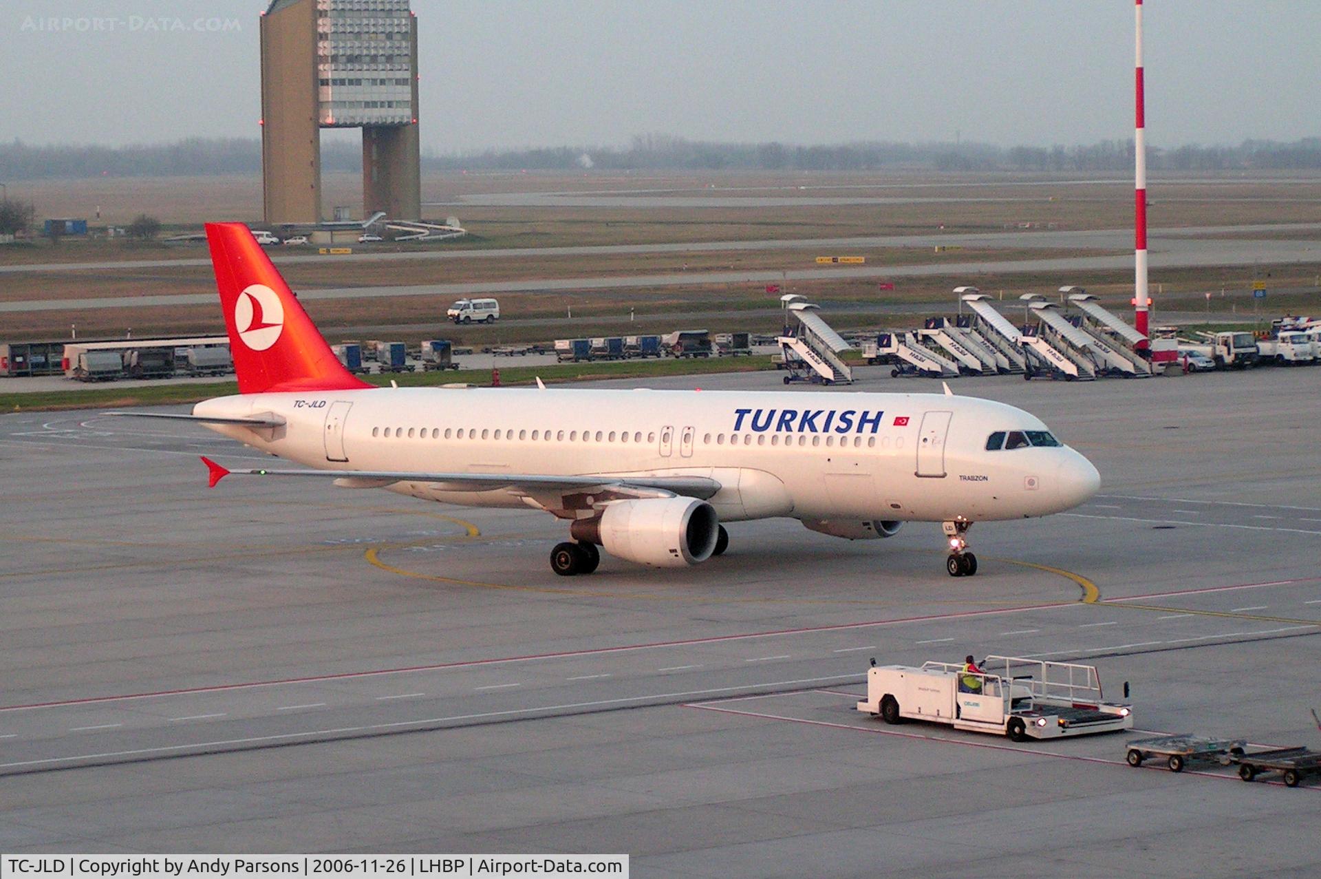 TC-JLD, 1996 Airbus A320-214 C/N 574, arriving at Budapest