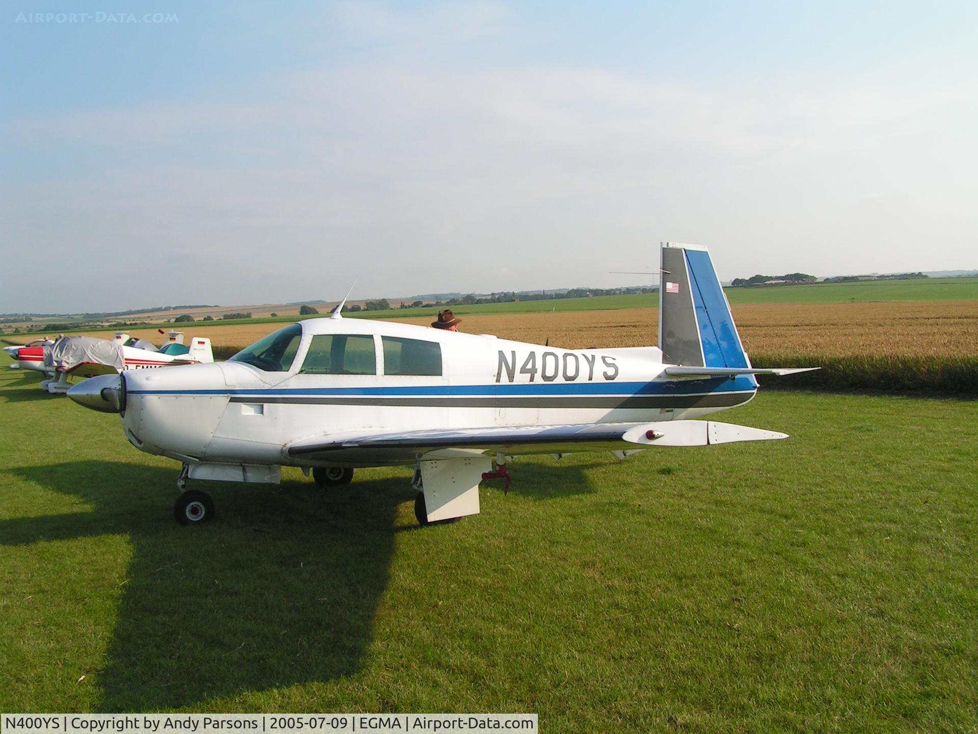 N400YS, 1965 Mooney M20E C/N 693, At Fowlmere for Duxford Flying Legends