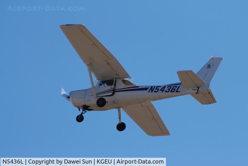 N5436L, 1980 Cessna 152 C/N 15284314, door open in air