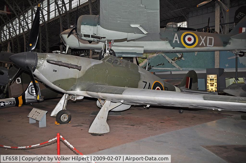 LF658, 1941 Hawker Hurricane IIC C/N 41H/469585, ML-B at Museum Brussels