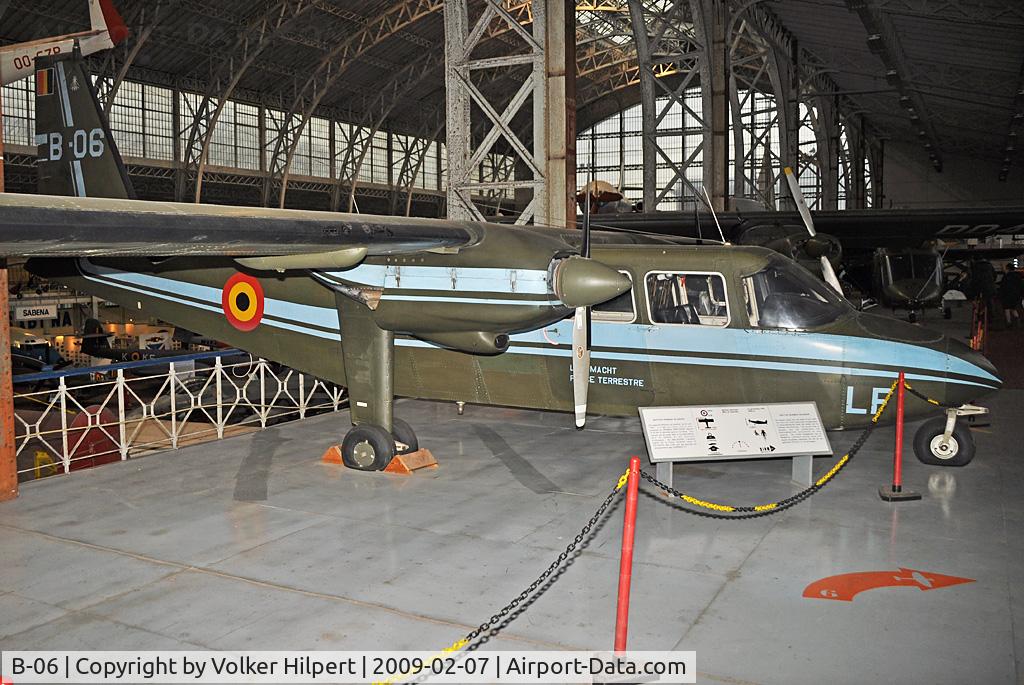 B-06, 1976 Britten-Norman BN-2A-21 Islander C/N 510, at Museum Brussels