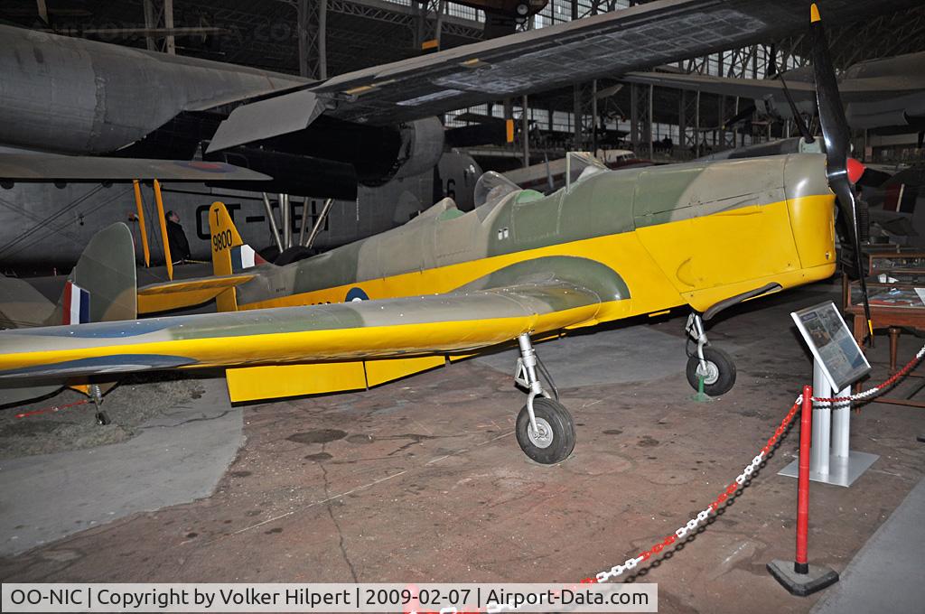 OO-NIC, Miles M14A Hawk Trainer 3 C/N 1992, at Museum, Brussels