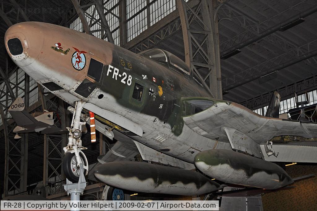 FR-28, 1955 Republic RF-84F Thunderflash C/N 52-7346, at Museum, Brussels