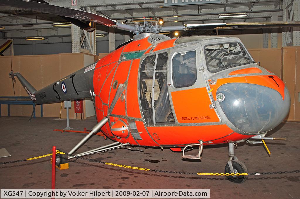 XG547, 1956 Bristol 171 Sycamore HR.14 C/N 13387, at Museum, Brussels