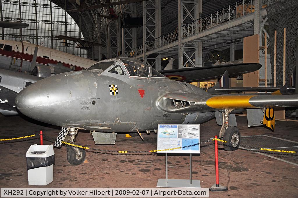 XH292, De Havilland DH-115 Vampire T.11 C/N 15610, at Museum, Brussels