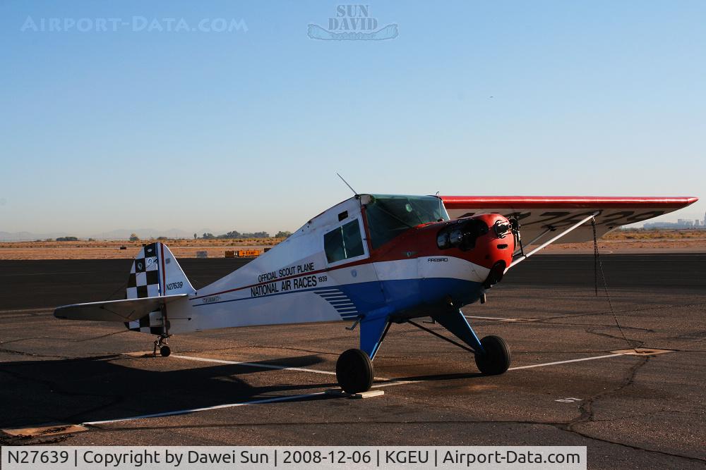 N27639, 1940 Taylorcraft BL-65 (L-2F) C/N 2281, lost one wing
