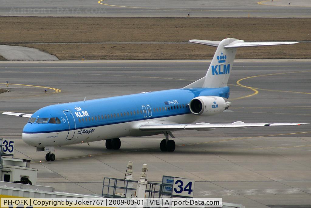 PH-OFK, 1988 Fokker 100 (F-28-0100) C/N 11249, KLM cityhopper Fokker F-100