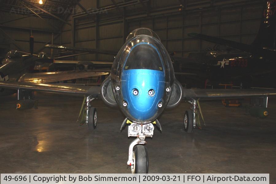 49-696, 1949 Lockheed F-80C-10-LO Shooting Star C/N 080-2340, 1949 Lockheed F-80C Shooting Star at the USAF Museum in Dayton, Ohio.
