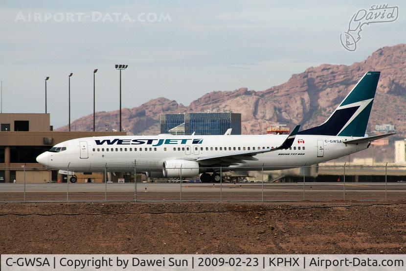 C-GWSA, 2005 Boeing 737-8CT C/N 34153, KPHX