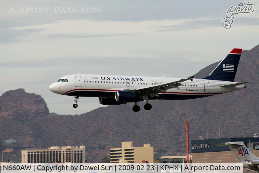 N660AW, 2000 Airbus A320-232 C/N 1234, PHX
