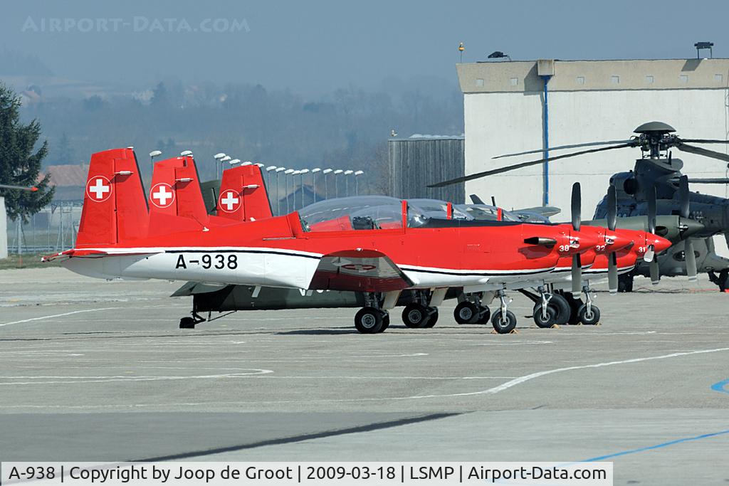A-938, 1983 Pilatus PC-7 Turbo Trainer C/N 346, nice new colours.