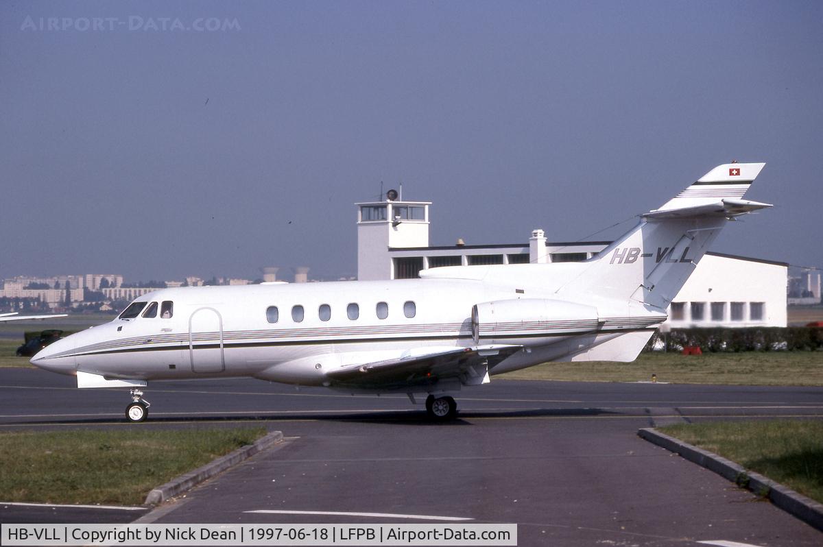 HB-VLL, 1980 British Aerospace HS.125-700A C/N 257105, LFPB Paris Le Bourget