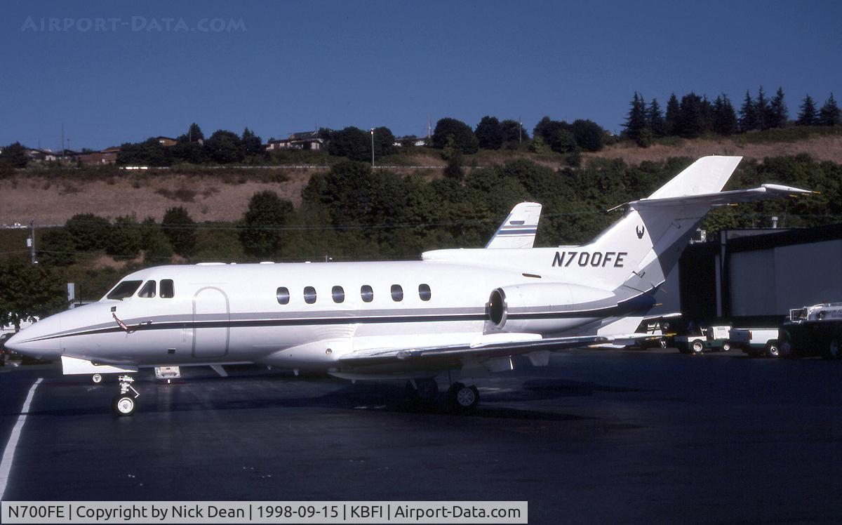 N700FE, 1980 Hawker Siddeley HS125 700A C/N 257108, KBFI