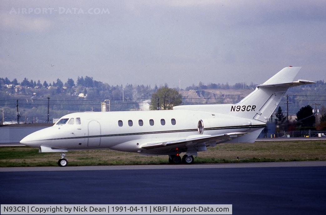 N93CR, 1980 Hawker Siddeley HS.125 Series 700A C/N 257117, KBFI